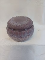 Art deco powder or jewelry glass box designed by Curt Schlevogt