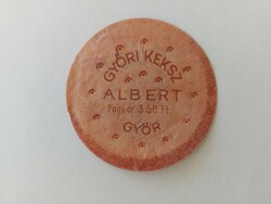 Retro keksz papírkorong ALBERT Győri keksz csomagolás