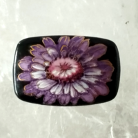 VINTAGE KÉZZEL FESTETT PORCELÁN BROSS,KITŰZŐ DIVAT ÉKSZER