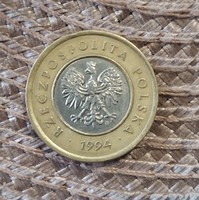 Lengyelország 2 zloty 1994 első év