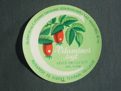 Sajt címke, Magyar tejüzemek, Budapest,Pécs tejüzem, Vitaminos sajt,  10.80 Ft