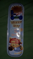 Retro minőségi An Apple A Day WOODY BOY és Barátai fém lemez egyterű mese tolltartó képek szerint