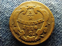 Magyarország II. József (1780-1790) 1/2 Krajcár 1774 S