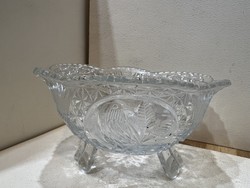 Hofbauer kristály asztalközép, 10 x 19 cm-es nagyságú. 4636