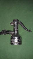 Antik 1936. KÍGYÓ figurás fém szódásüveg fej VARGA FERENC CSONGRÁD a képek szerint