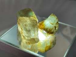 Aquamarine  -  3  pcs stones-    suitable for jewelry making   - rough -107ct