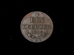 1 Kreuzer 1816 A,   I. Ferencz császár