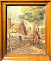 "Rákosi" jelzéssel: Falusi utcakép, 1923