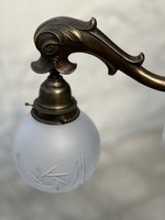 Antik 5 karú neoempire stílusú bronz mennyezeti csillár