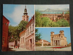 Képeslap, Duna kanyar látkép részlet, Visegrág,Szentendre,Szob,Vác,1969-