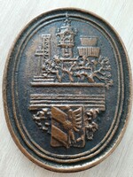 Lapis András : Szegedi Ipari vásár 1982 bronz emlékérem plakett