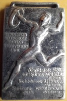 ﻿﻿Magyar Királyi Bp. Katonai Körletparancsnokság Sportverseny érme. 1920 .(16,9g . 38x24mm) Ag ezüst