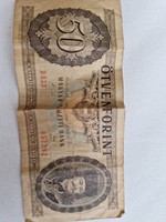 50 forintos papírpénz 1989-es évjárat