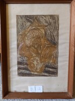 Absztrakt váza - Kádár György (1912-2002) grafikus