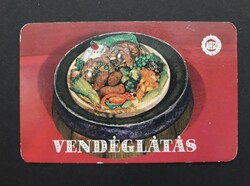 Kártyanaptár 1982 - Vendéglátás feliratos retró, régi zsebnaptár