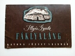 V0371  Illyés Gyula -Fáklyaláng -1848 Görgey -  Katona József Színház - Programfüzet  1953