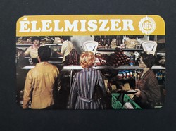 Kártyanaptár 1982 - Élelmiszer ÁFÉSZ feliratos retró, régi zsebnaptár