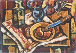 Mustó János (1934-2012) : Asztali csendélet