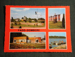 Képeslap, Fadd Dombori, KISZ tábor részlet,Volentöböl, strand,1979-