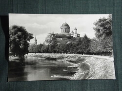 Képeslap, Esztergom, Bazilika, templom, Kisduna részlet,látkép, 1959-