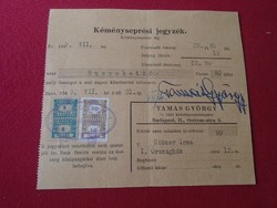 DEL012.11  Kéményseprési jegyzék Tamás György kéményseprőmester 1949 Budapest