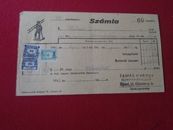 DEL012.11 Kéményseprés -SZÁMLA- Tamás György kéményseprőmester 1948 Budapest
