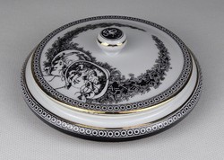 1R951 Jurcsák László Hollóházi porcelán bonbonier