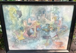 Cseh Krisztina festő két akvarellje festmény