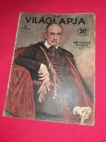 Antik 1939.03. 08. 41. évfolyam" TOLNAY VILÁGLAP " Gróf Teleki, Horthy Miklós magazin képek szerint