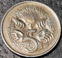 Ausztrália 5 cent, 1966.