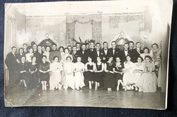 1937 TURUL SZÖVETSÉG SZITTYA BÁL GYÓGYSZERÉSZ KASZINÓ CSOPORTKÉP FOTÓ FÉNYKÉP Schäffer pecsét