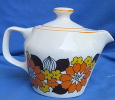 Hollóházi porcelán kotyogós kávéfőző kanna, jelzett, nem hibás.