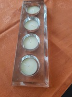 Jégüveg  adventi mécsestál Skandináv stílus