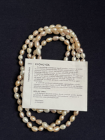 Igazgyöngy nyaklánc, édesvízi, 68 cm hosszú