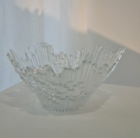 Tauno Wirkkala Design, Humpilla Finnish Art Glass Bowl / Serving Dish from the 60s/70s