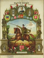 1S088 Antik obsitos leszerelő emlék nyomat 1939