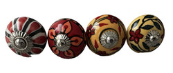 S4-04 Vintage stílusú porcelán bútorgomb szett (4 db-os)