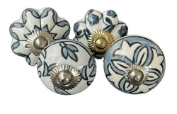 S4-10 Vintage stílusú porcelán bútorgomb szett (4 db-os)