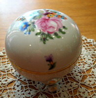 Herendi floral, footed bonbonier