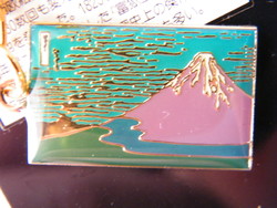 Japán kulcstartó Fuji festményes