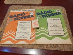 Retro rádió technika magazin újság 1948-ból szocreál kádár
