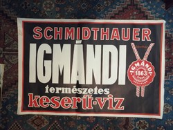 SCHMIDTHAUER - IGMÁNDI TERMÉSZETES KESERŰ-VÍZ - LÉGRÁDY NYOMDA ÉS KÖNYVKIADÓ R.T.