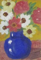1S436 Péczely György : Asztali virágcsendélet 1936