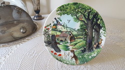 Angol Wedgwood finom csontporcelán falidísz,dísztányér