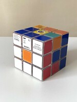 LÁMPA - RUBIK CUB KOCKA RETRO NAGYMÉRETŰ LÁMPA. RUBIK KOCKA MŰANYAG DÍSZTÁRGY.