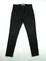 EREDETI LEVIS 721 HIGH RISE SKINNY (W27 / L32) NŐI FEKETE SZTRECCSES FARMER