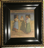 Talking Village Women - Unknown Painter