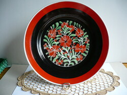 Hollóházi porcelán falitányér