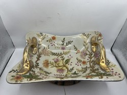 TEREBESS KÍNAI MINTÁS PORCELÁN TÁL. KÉZi festés, 26 x 20 cm HIBÁTLAN.6776
