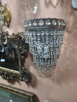 Felújított art deco kristály falikar